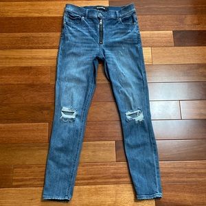 Express High Rise Ankle Legging Jeans